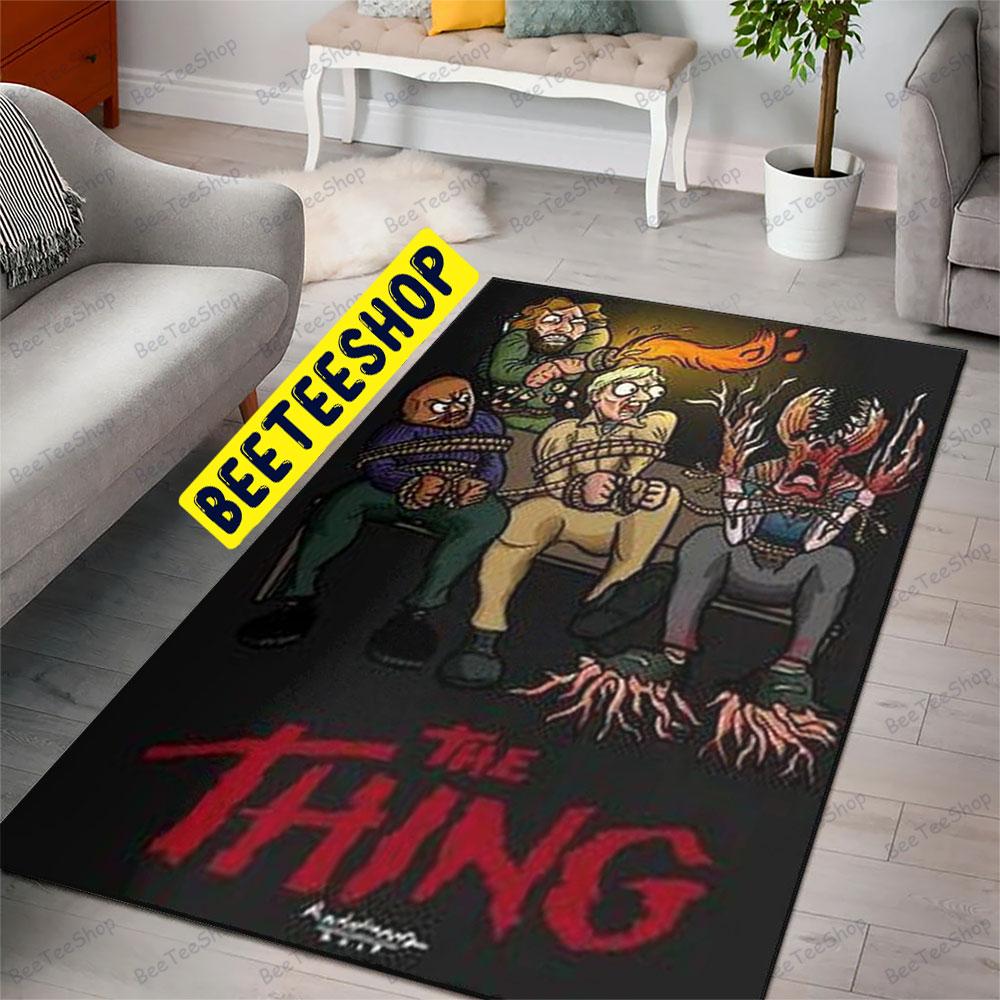 Scary The Thing Halloween Beeteeshop Rug Rectangle