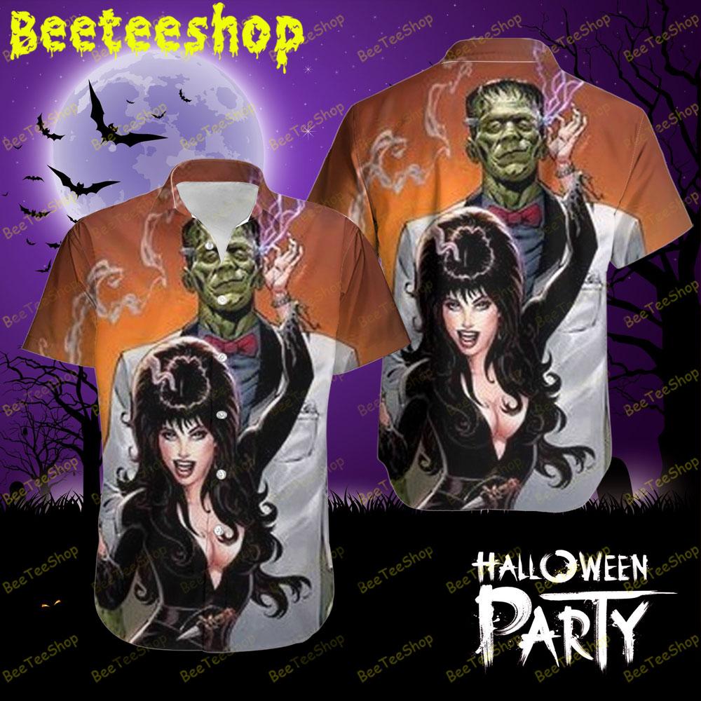 Sexy Elvira Mistress Of The Dark Frankenstein Halloween Beeteeshop Hawaii Shirt