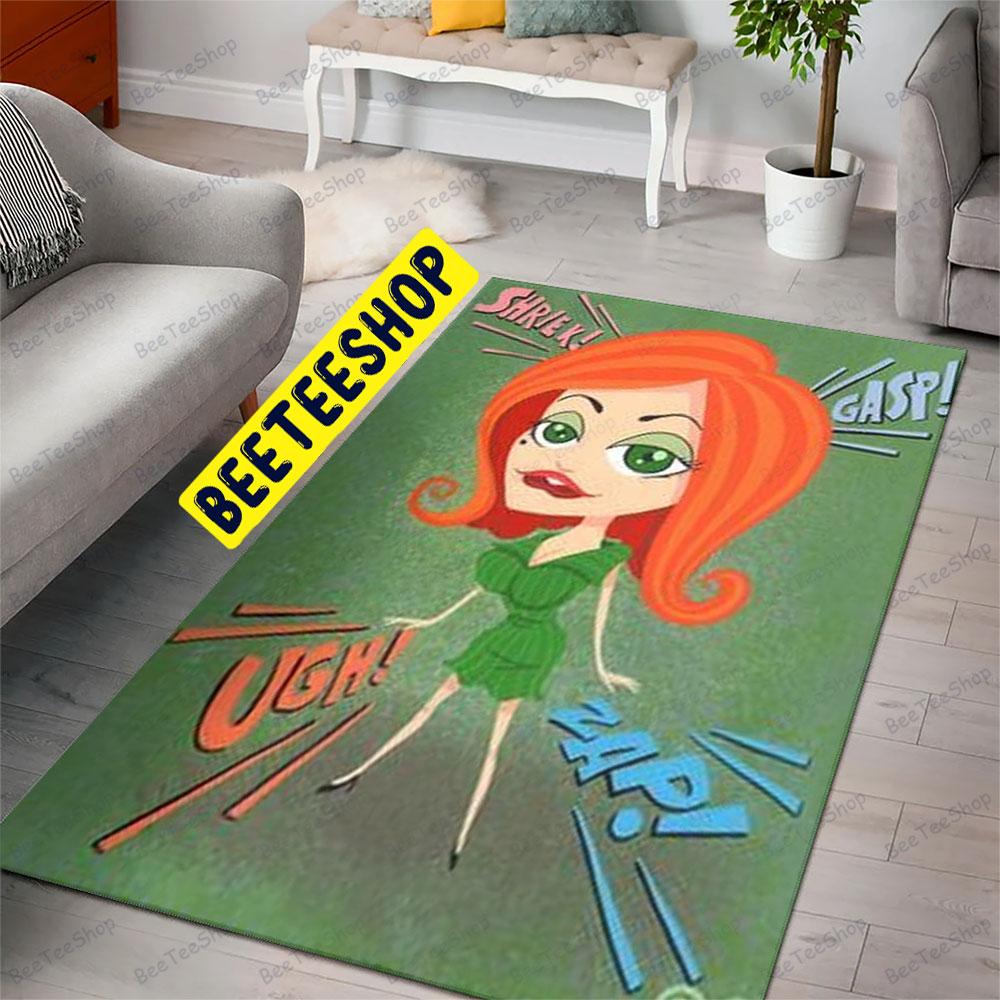 Shriek Gasp Ugh Zap Mad Monster Party Halloween Beeteeshop Rug Rectangle