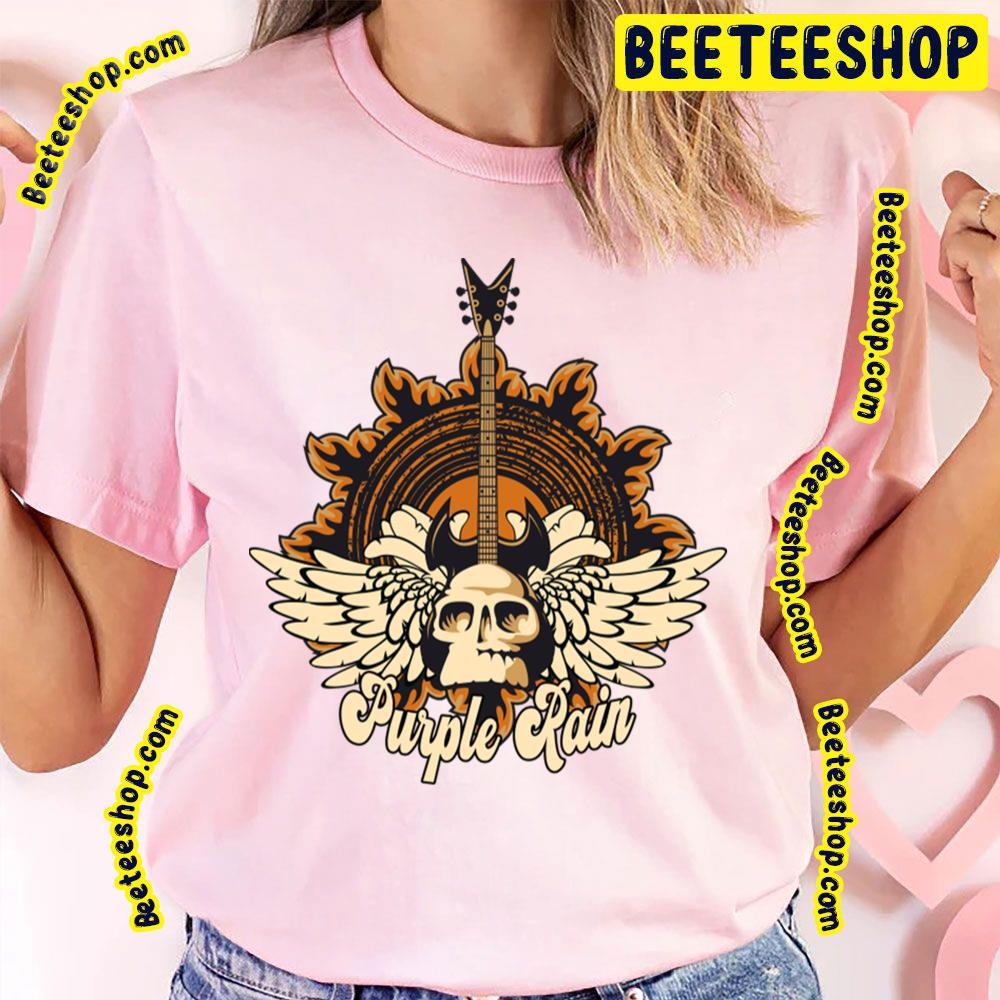 Skull Angel Purple Rain Beeteeshop Trending Unisex T-Shirt