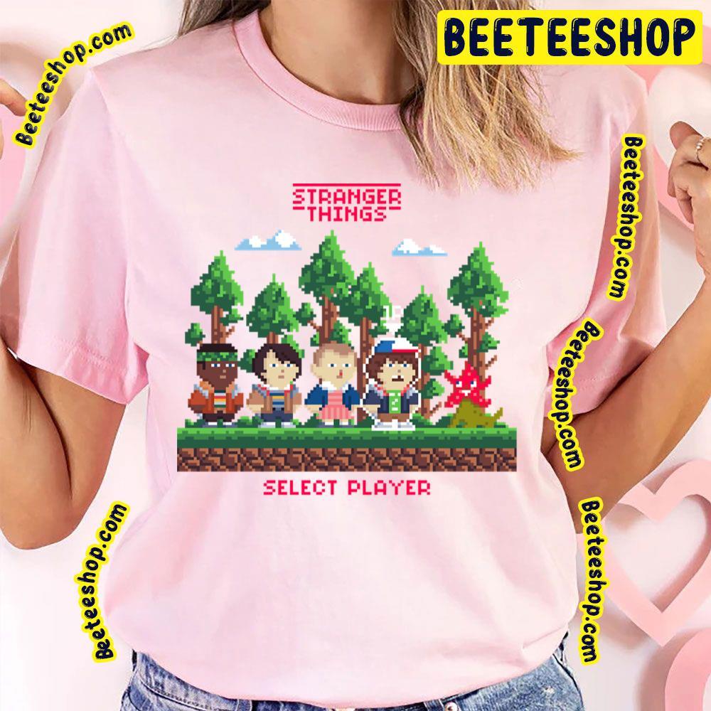 Stranger Things Pixel 8bit Video Game Beeteeshop Trending Unisex T-Shirt