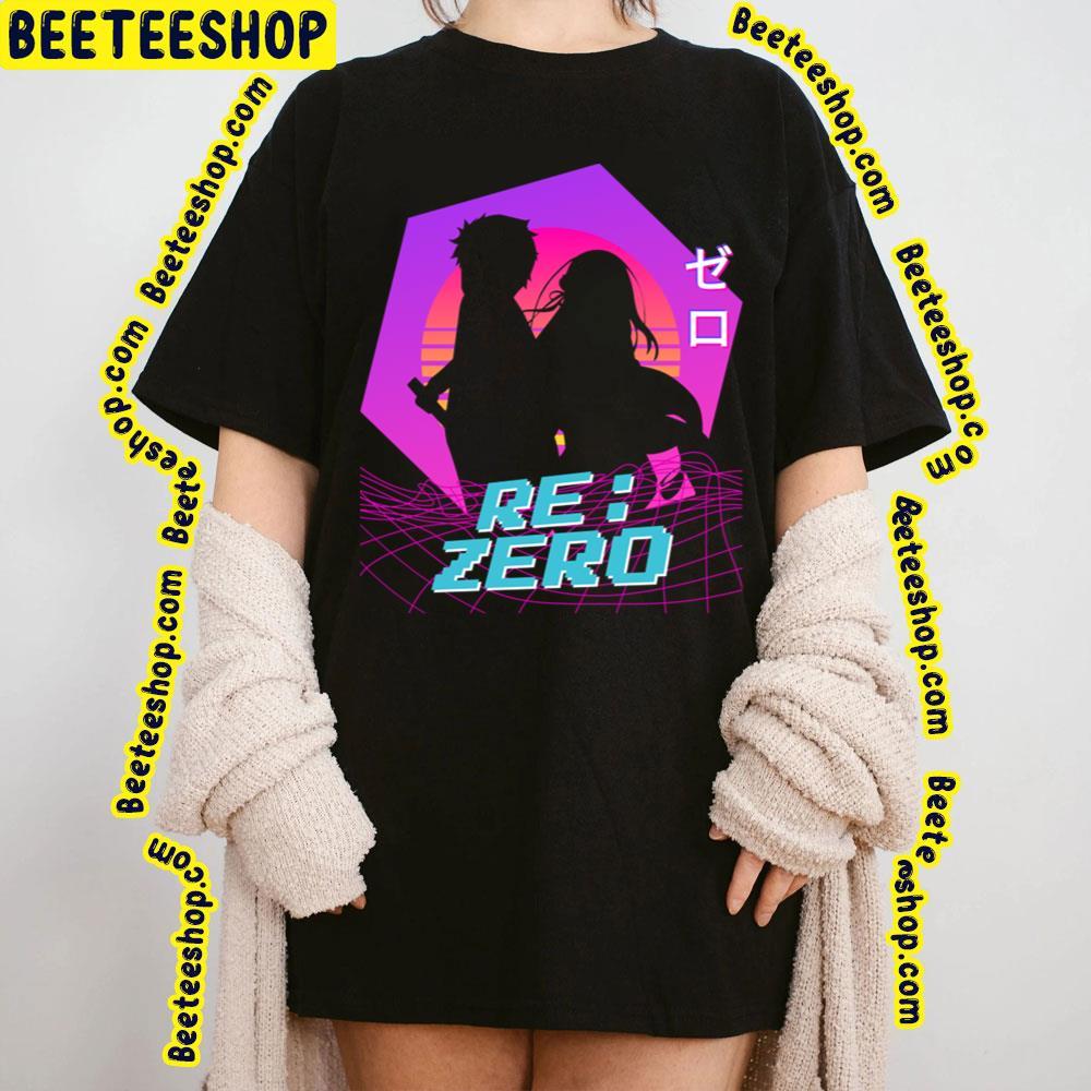 Subaru Emilia Vaporwave Re Zero Beeteeshop Trending Unisex T-Shirt