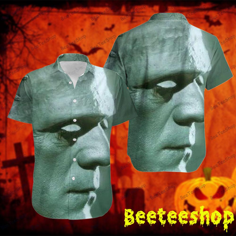 The Face Monster Frankenstein Halloween Beeteeshop Hawaii Shirt