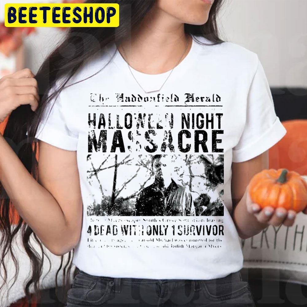 The Haddonfield Herald Michael Myers Halloween Beeteeshop Trending Unisex T-Shirt