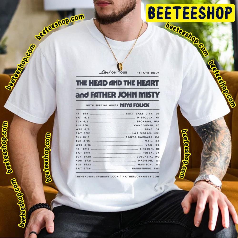 The Head And The Heart 2023 Us Tour August Dates Beeteeshop Trending Unisex T-Shirt