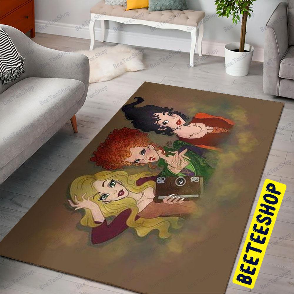 Three Ugly Witches Hocus Pocus Halloween Beeteeshop Rug Rectangle