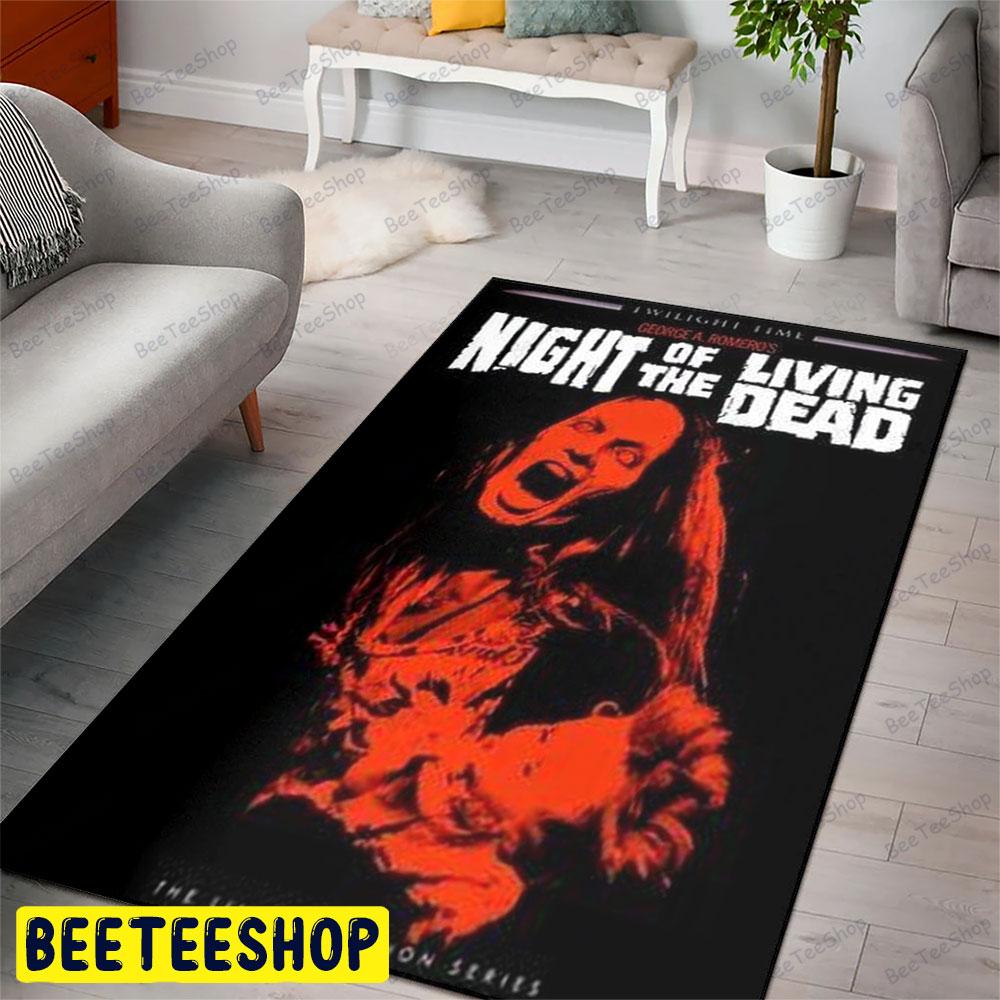 Todo El Terror Del Night Of The Living Dead Halloween Beeteeshop Rug Rectangle