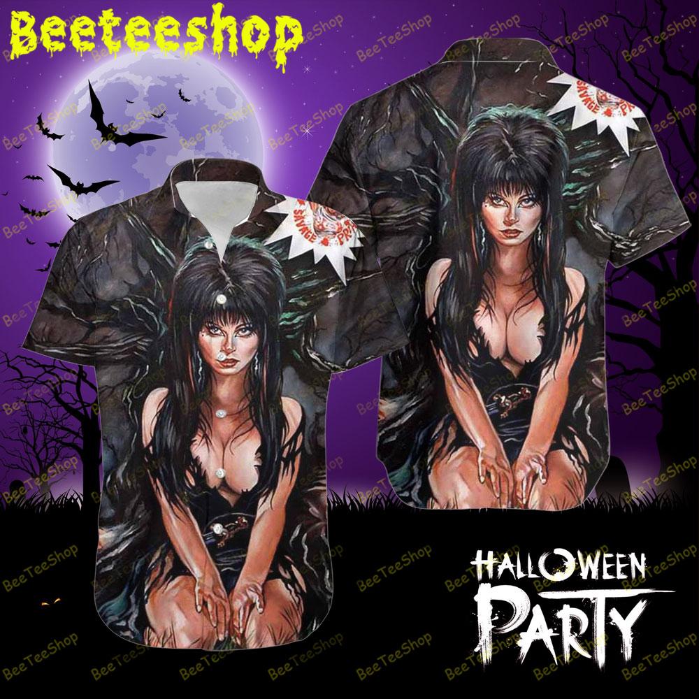 Tree Monster Elvira Mistress Of The Dark Halloween Beeteeshop Hawaii Shirt