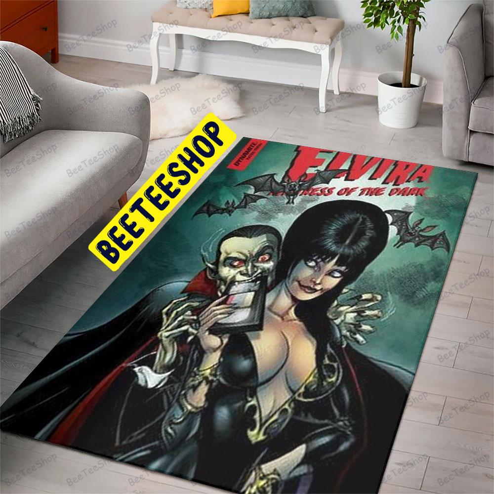 Vampire Elvira Mistress Of The Dark Halloween Beeteeshop Rug Rectangle