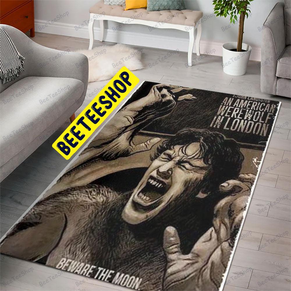 Vintage Art An American Werewolf In London Movie Halloween Beeteeshop Rug Rectangle