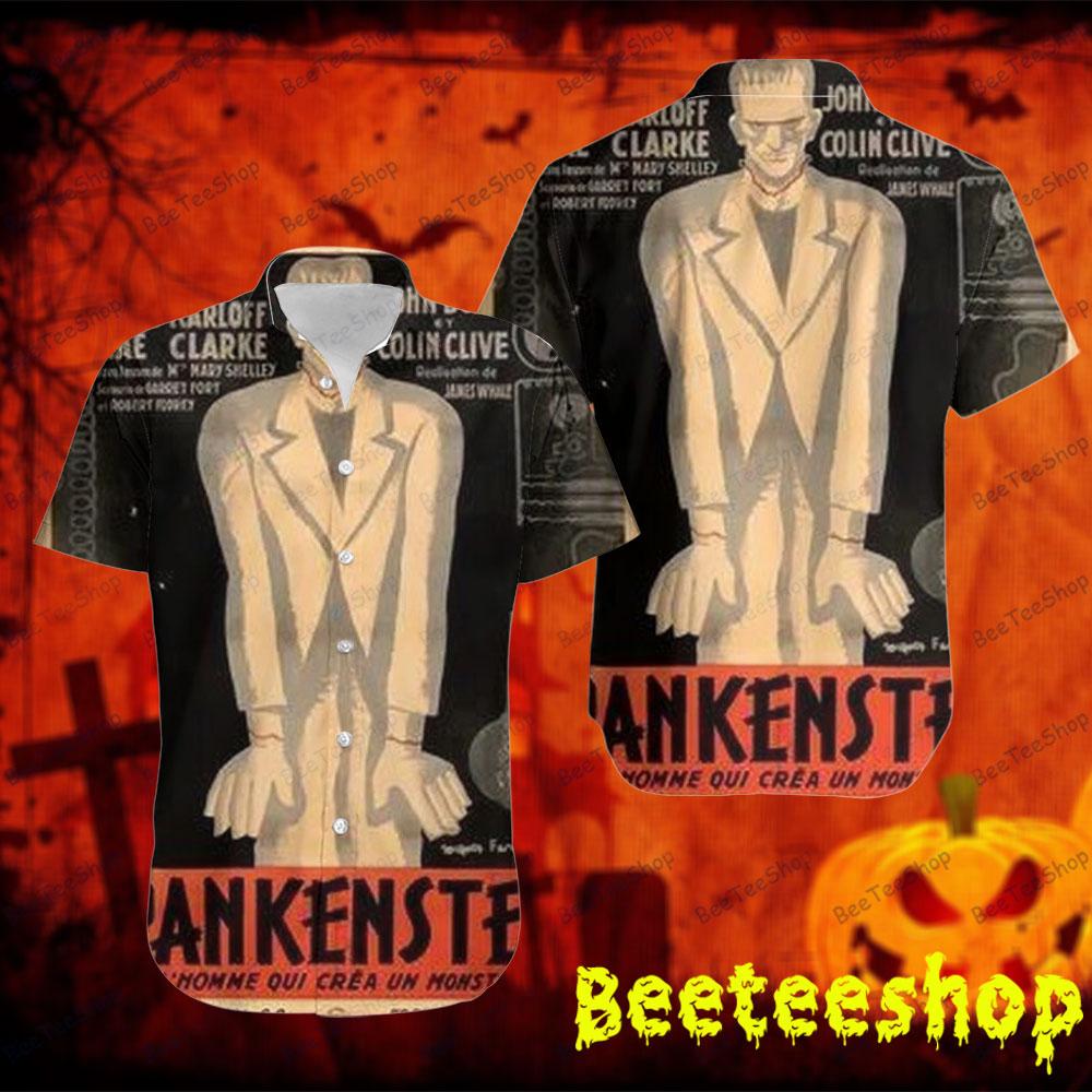 Vintage Movie Frankenstein Halloween Beeteeshop Hawaii Shirt