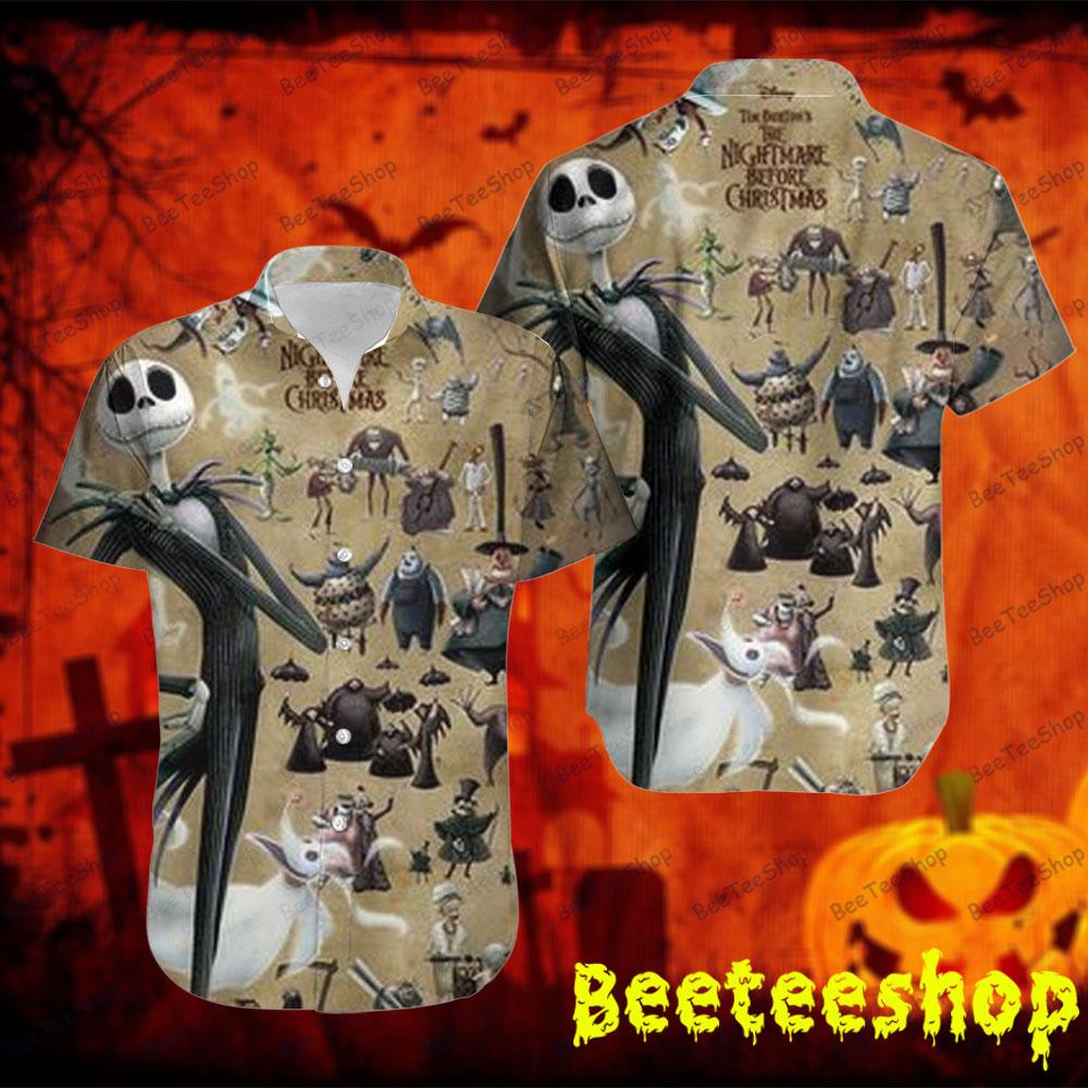 Vintage Style Movie The Nightmare Before Christmas Halloween Beeteeshop Hawaii Shirt