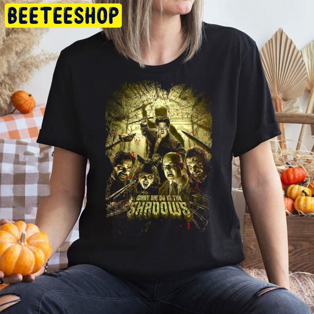 Vintage What We Do What We Do In The Shadowns Halloween Beeteeshop Trending Unisex T-Shirt