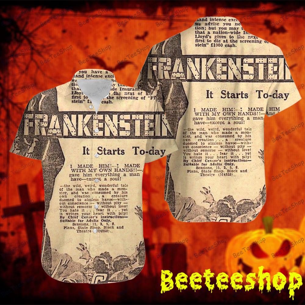 We Dare You To See It Frankenstein Halloween Beeteeshop Hawaii Shirt