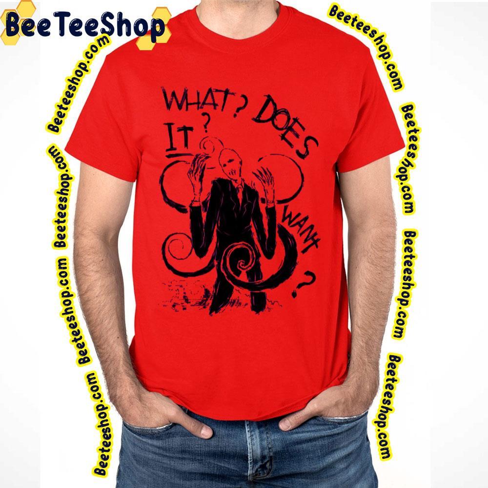 What Does It Slenderman Halloween Beeteeshop Unisex T-Shirt