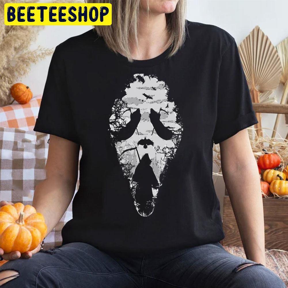 White Ghost Scream Halloween Beeteeshop Trending Unisex T-Shirt