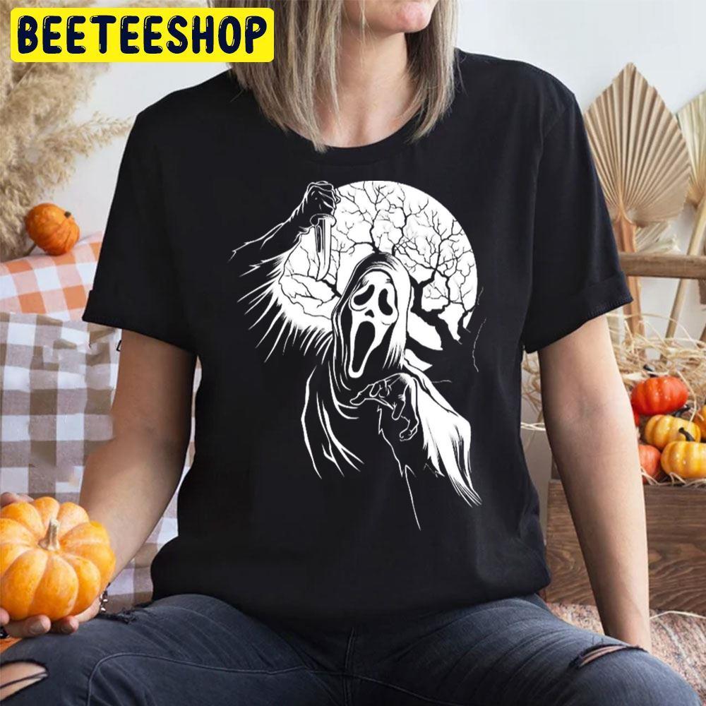 White Moon Ghostface Halloween Beeteeshop Trending Unisex T-Shirt