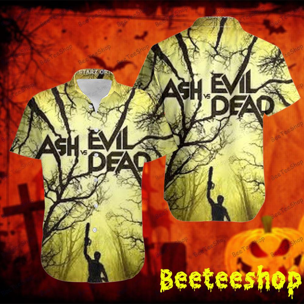 Yellow Art Ash Vs Evil Dead Halloween Beeteeshop Hawaii Shirt