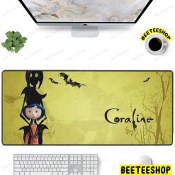 Yellow Art Movie Coraline Jones Halloween Beeteeshop Mouse Pad