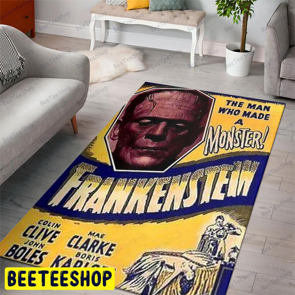 Yellow Style Monster Frankenstein Halloween Beeteeshop Rug Rectangle