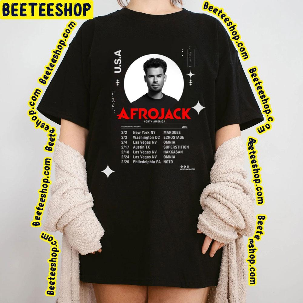 Afrojack Jacked North America 2023 Tour Beeteeshop Trending Unisex T-Shirt