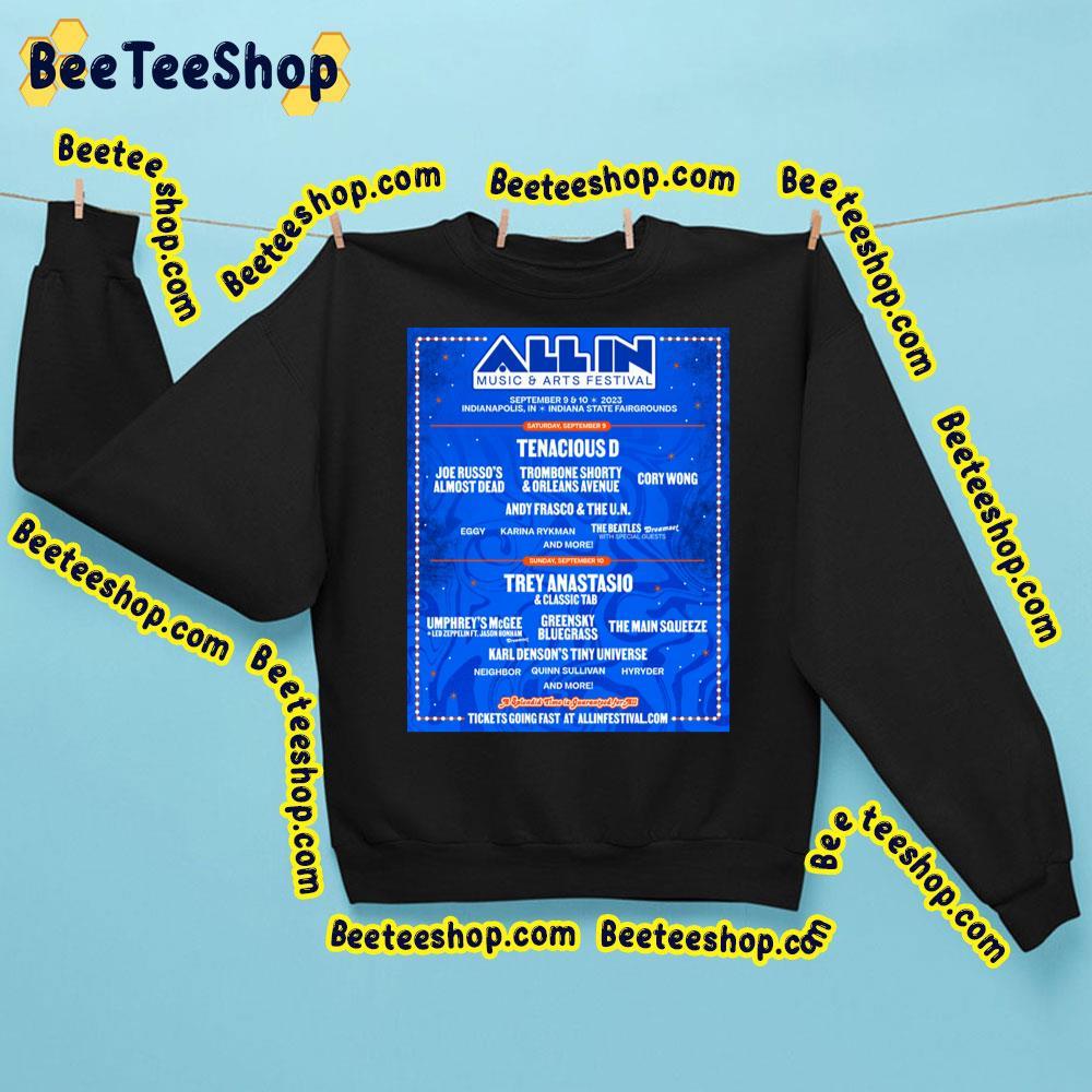 All In Music And Arts Festival 2023 Blue Beeteeshop Trending Unisex Sweatshirt