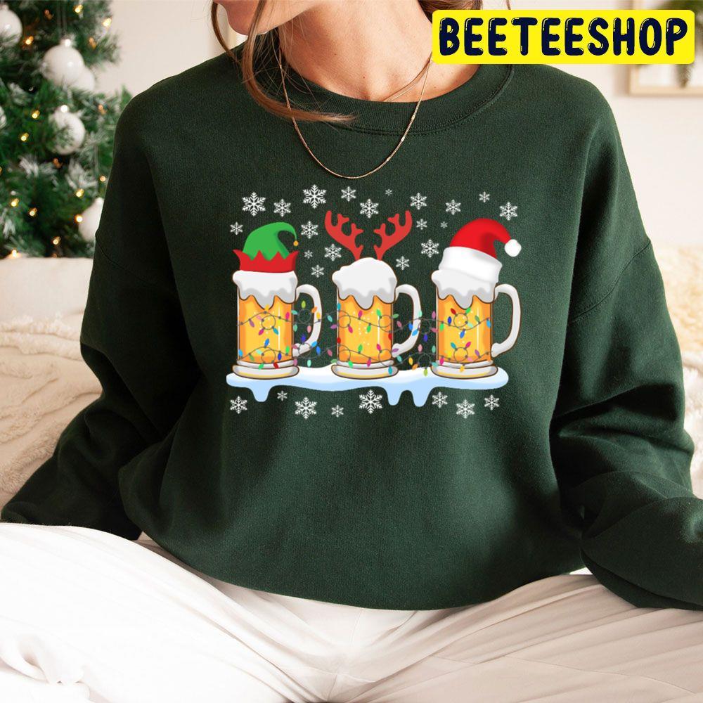 Beer Christmas Elf Beeteeshop Trending Unisex Sweatshirt