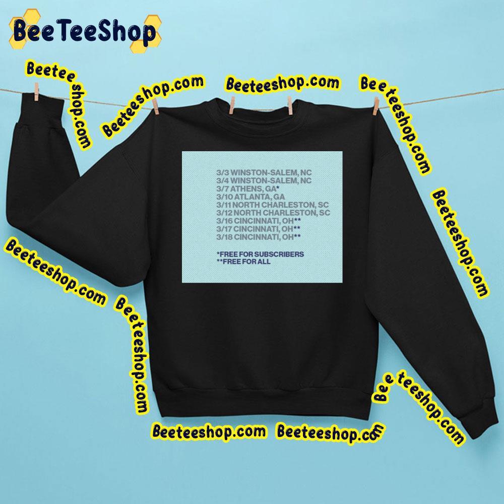 Billy String March 23 2023 Tour Dates Beeteeshop Trending Unisex Sweatshirt