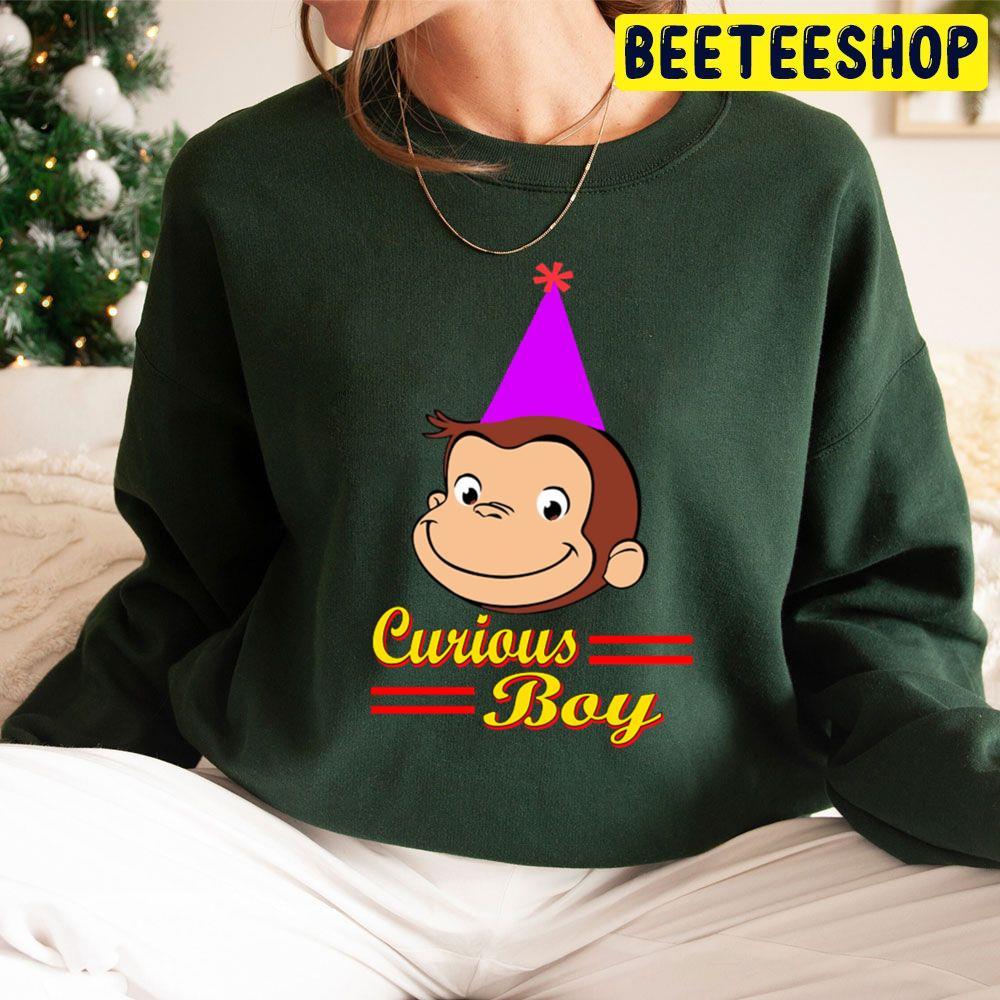 Birthday Boy Curious George A Very Monkey Christmas Beeteeshop Trending Unisex Sweatshirt