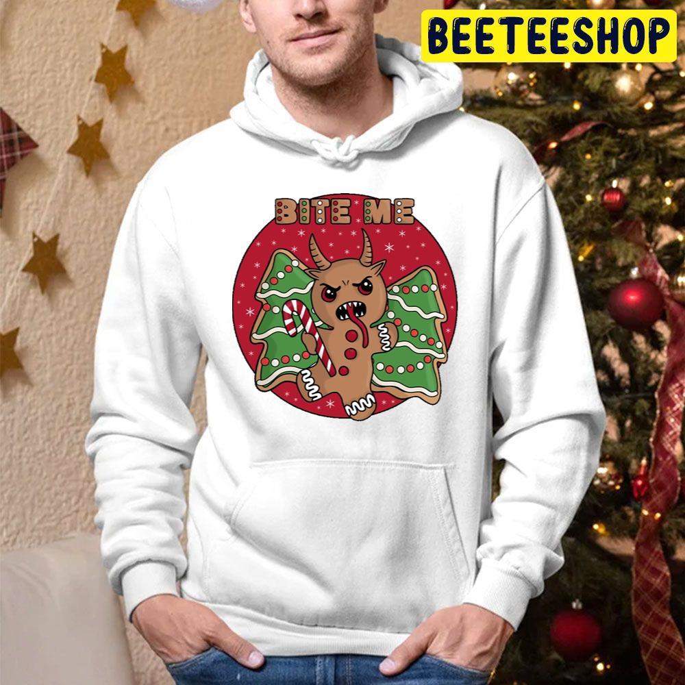 Bite Me Krampus Christmas Beeteeshop Trending Unisex Hoodie