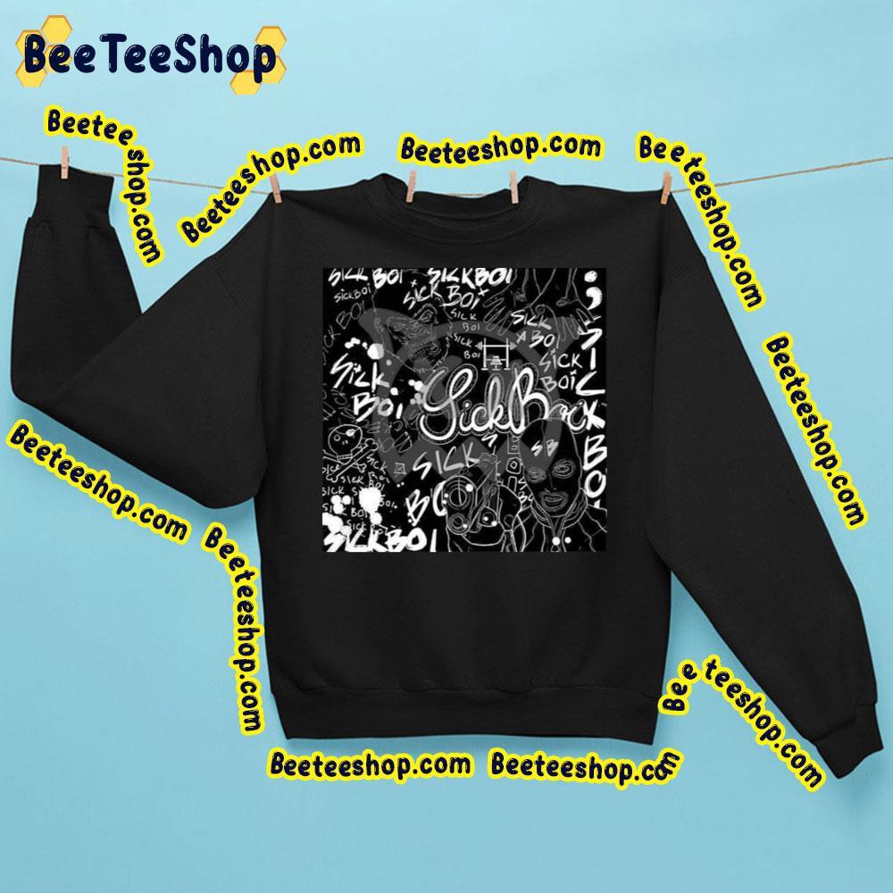 Black White Art Ren Sick Boi 2023 Album Trending Unisex Sweatshirt