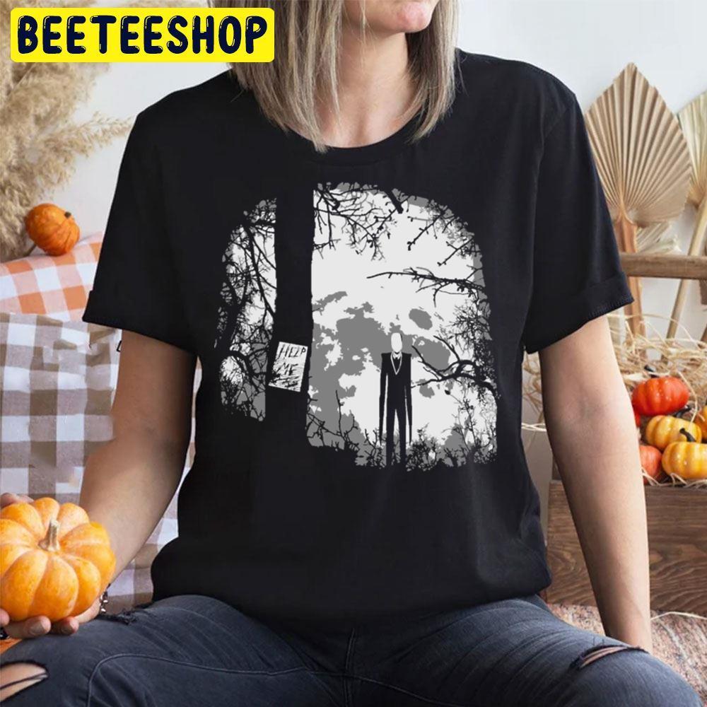 Black White Slenderman Halloween Beeteeshop Unisex T-Shirt