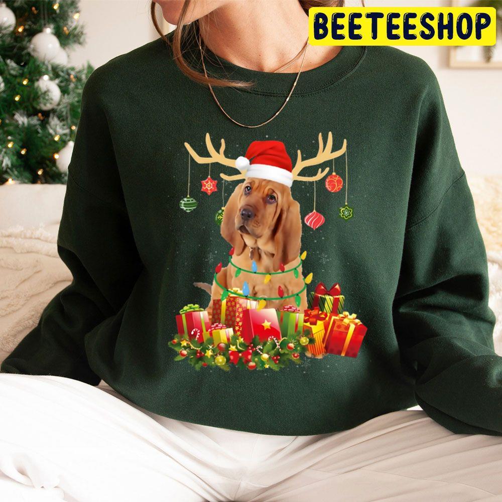 Bloodhound Christmas Dog Lover Christmas Beeteeshop Trending Unisex Sweatshirt