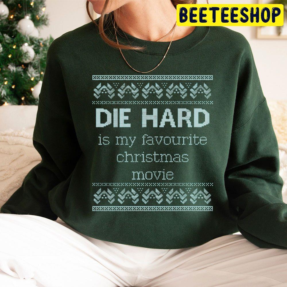 Blue Style Ugly Christmas Die Hard Beeteeshop Trending Unisex Sweatshirt