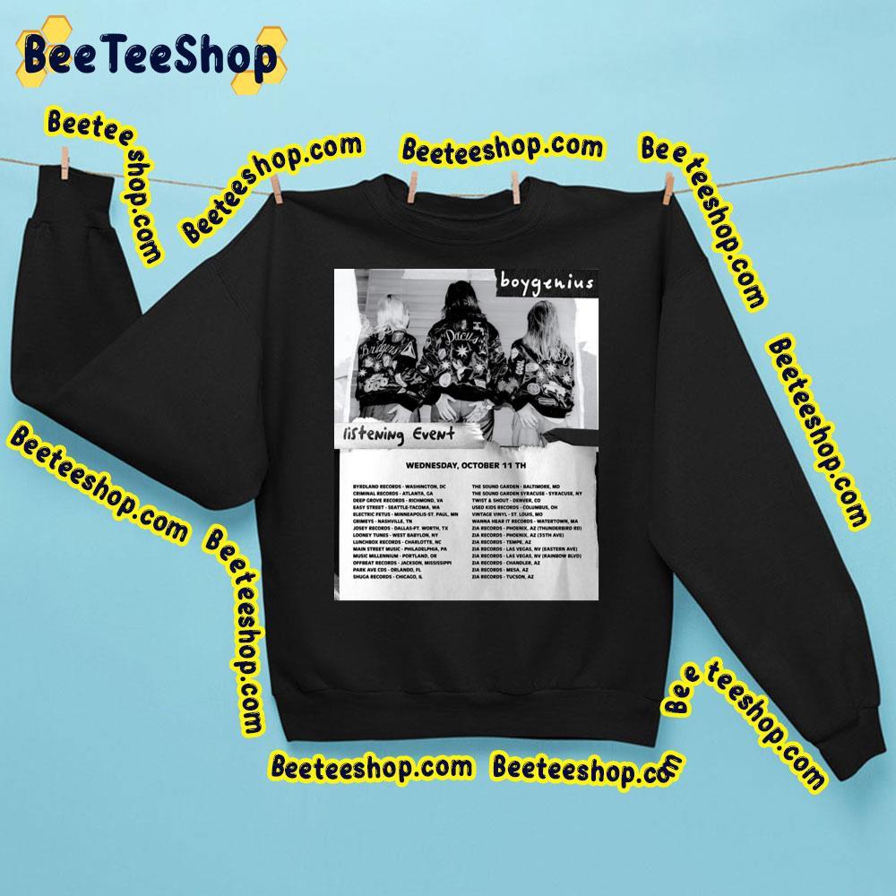 Boygenius Listening Event Tour 2023 Trending Unisex Sweatshirt