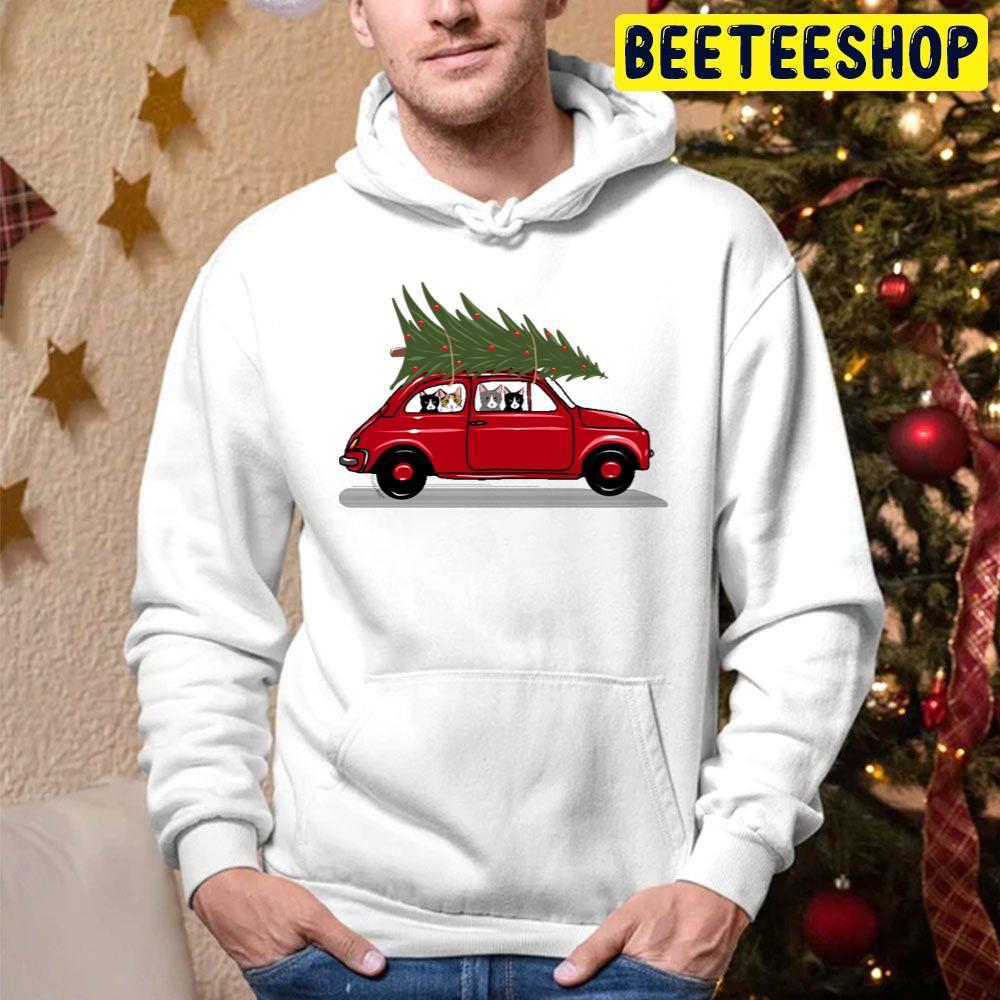 Bringing Home The Christmas Tree Red Beeteeshop Trending Unisex Hoodie