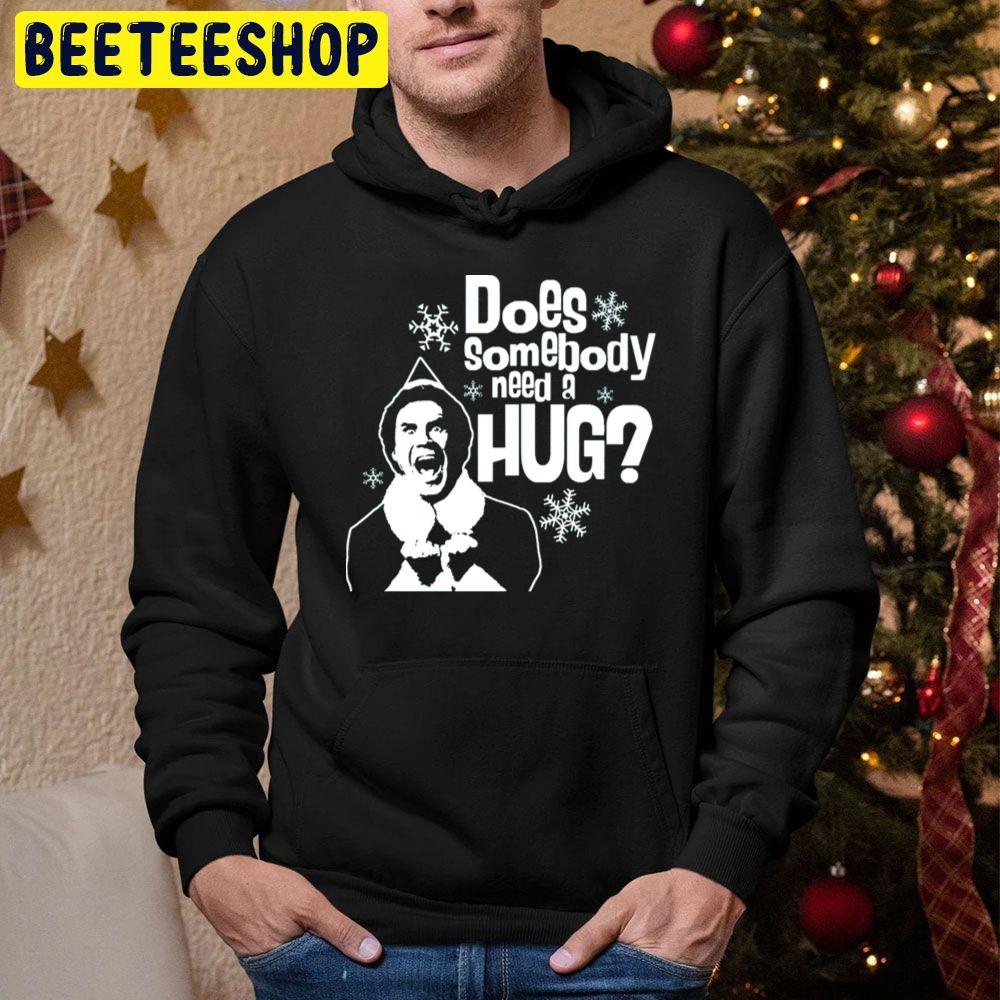 Buddy’s Hug Elf Christmas Beeteeshop Trending Unisex Hoodie