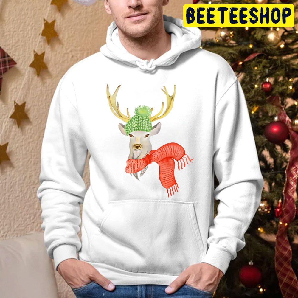 Christmas Deer Beeteeshop Trending Unisex Hoodie