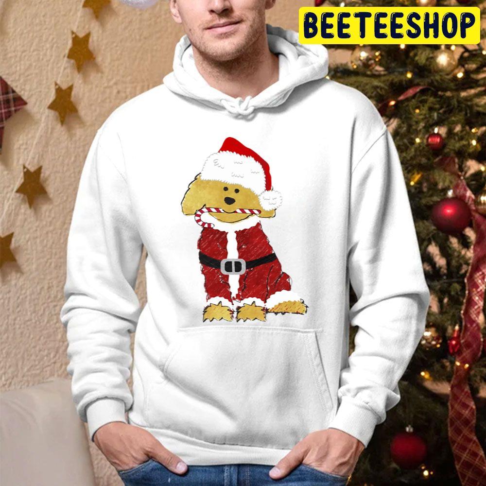 Christmas Goldendoodle Santa Claus Beeteeshop Trending Unisex Hoodie