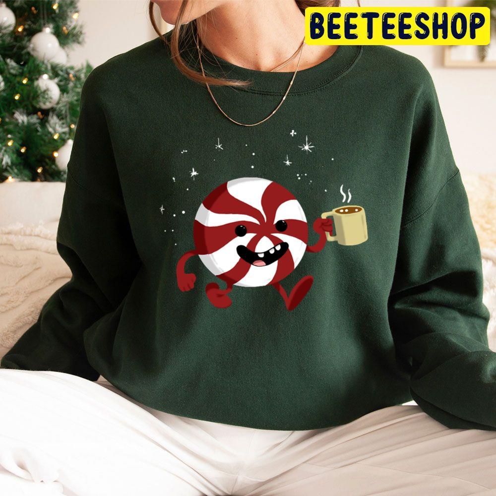 Christmas Peppermint Coffee Beeteeshop Trending Unisex Sweatshirt