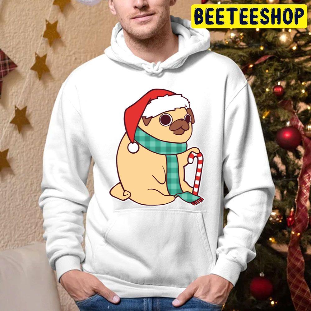 Christmas Pug Beeteeshop Trending Unisex Hoodie