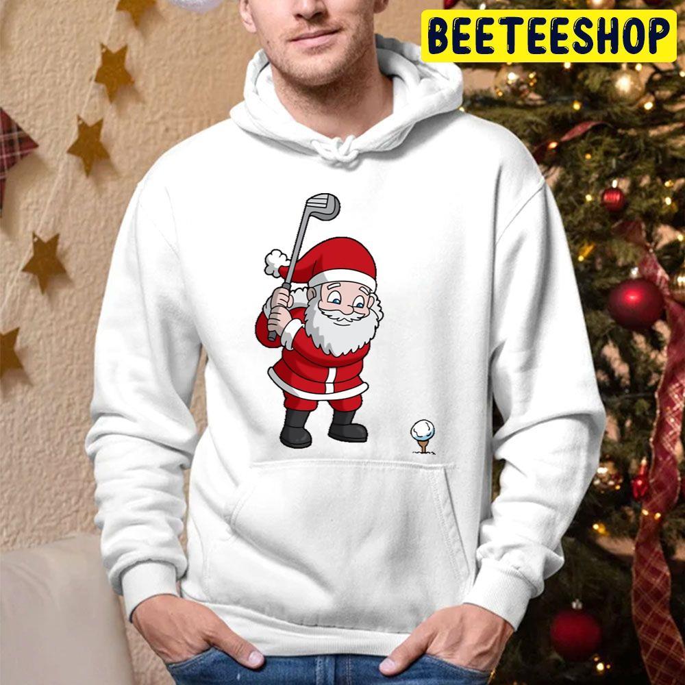 Christmas Santa Claus Golf Beeteeshop Trending Unisex Hoodie