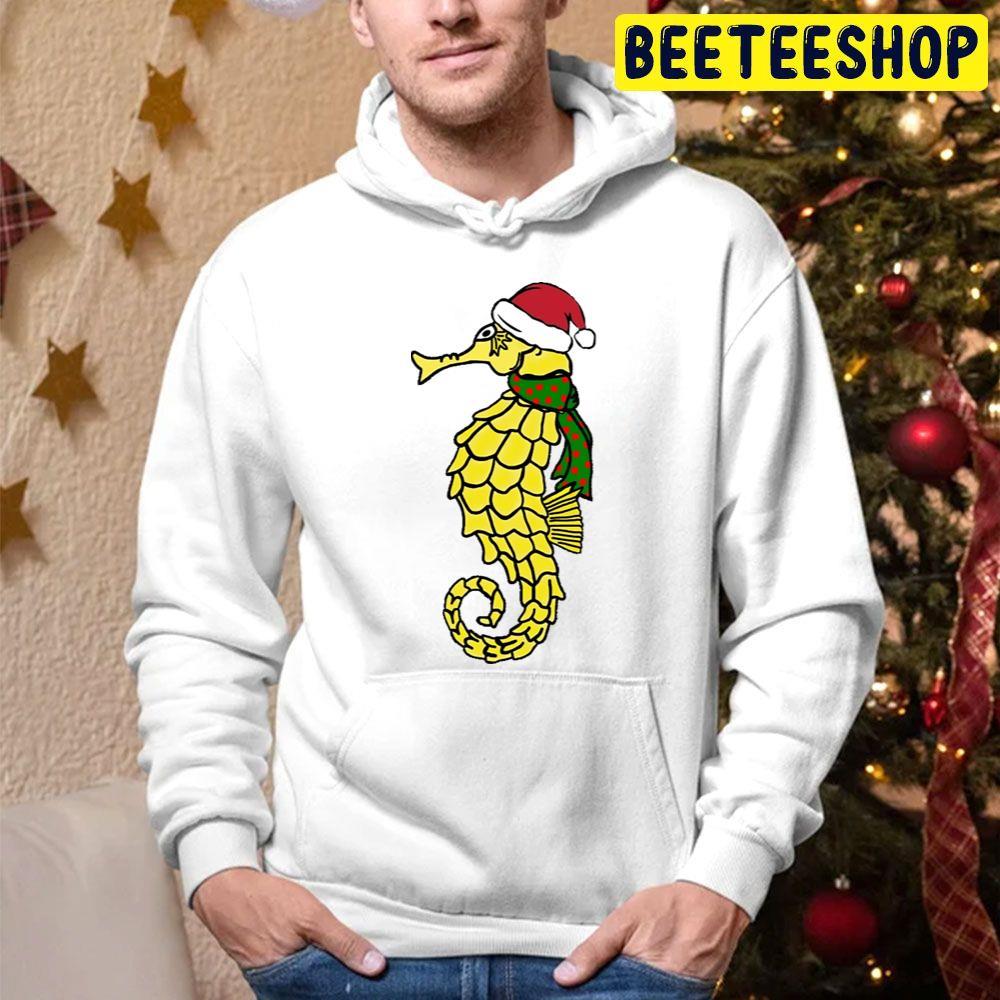 Christmas Seahorse Beeteeshop Trending Unisex Hoodie