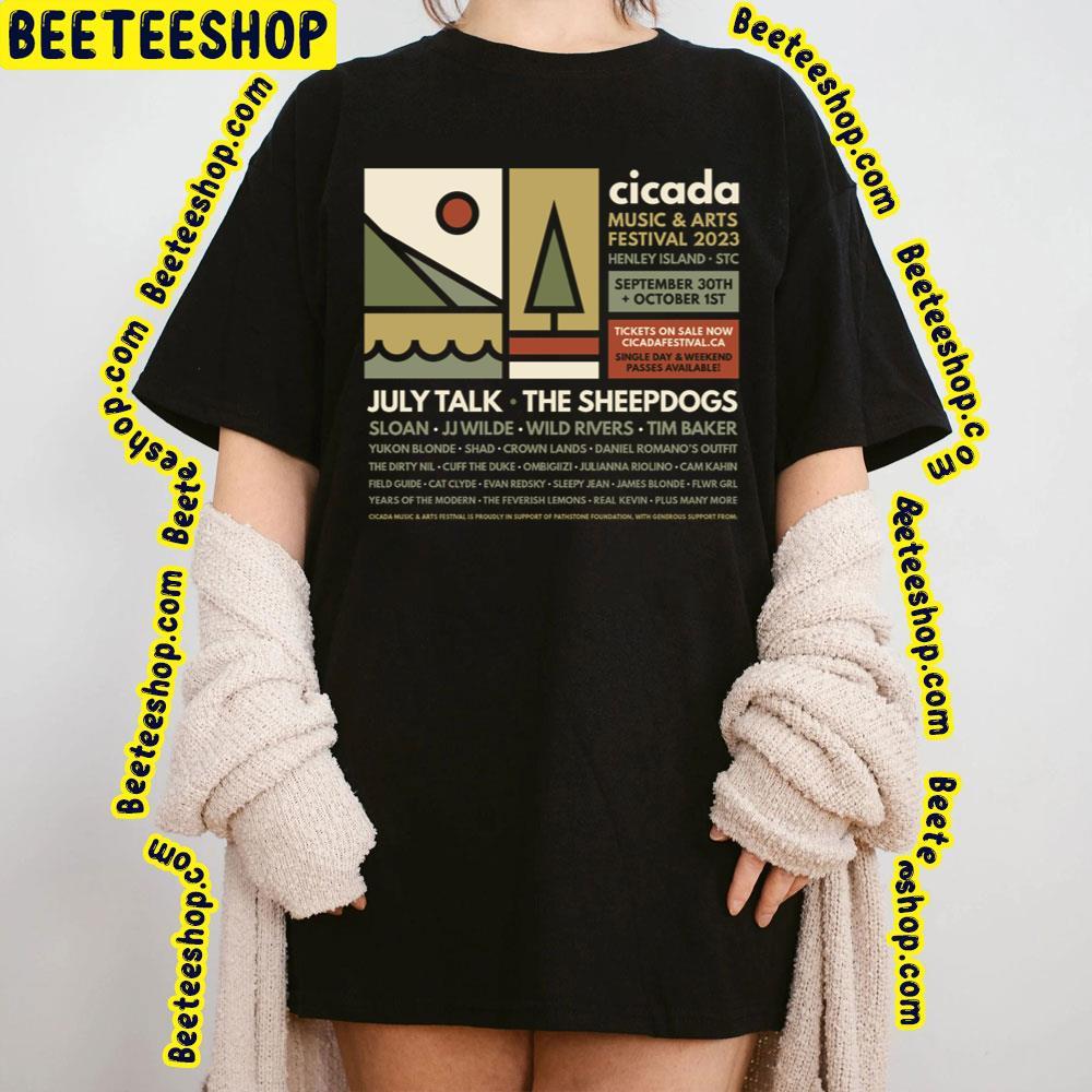 Cicada Music & Art Fest 2023 With The Sheepdogs Beeteeshop Trending Unisex T-Shirt