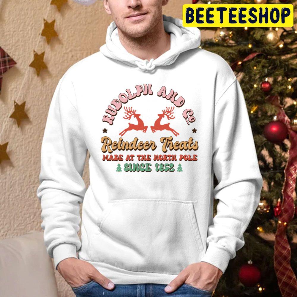 Co Reindeer Treats And Rudolph The Red Nosed Reindeer Christmas Beeteeshop Trending Unisex Hoodie