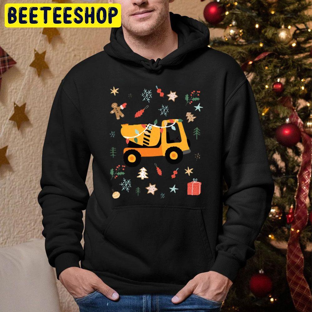 Concrete Mixer Christmas Kids Beeteeshop Trending Unisex Hoodie