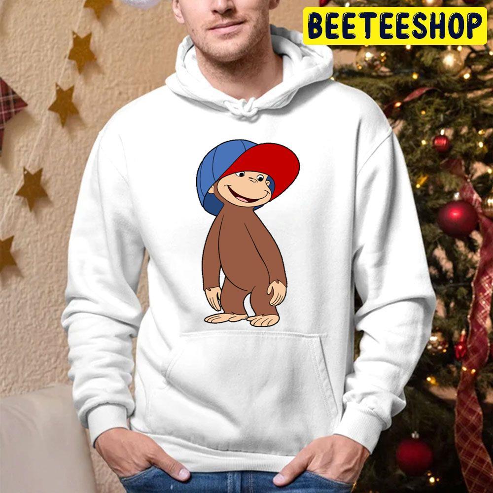 Cute Curious George A Very Monkey Christmas Beeteeshop Trending Unisex Hoodie