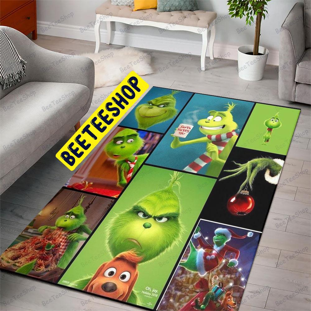 Cute Emotions Grinch Trending Rug Rectangle