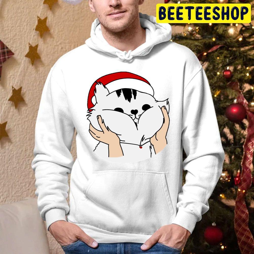 Cute Funny Christmas Cat Beeteeshop Trending Unisex Hoodie