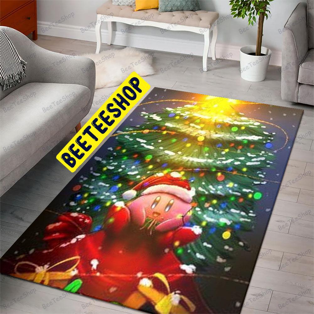 Cute Kirby Christmas 02 Trending Rug Rectangle